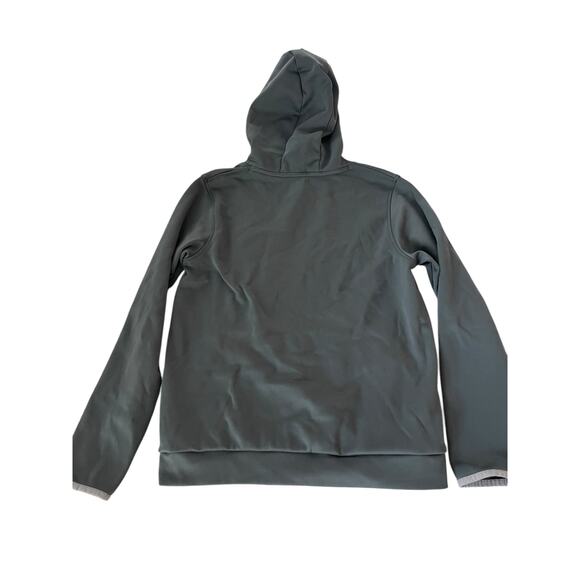 Under Armour Boys Gray Loose Fit Cold Gear Pullover Hoodie Youth Size Large - Picture 3 of 7